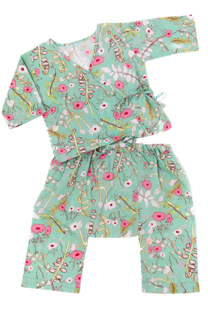 Blooms in Mint Baby Playset